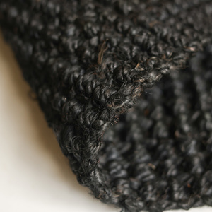 พรมปูพื้นสีดำทำจากเส้นใยปอกระเจาสีดำธรรมชาติ ทอมือ ลายทอแบบ Jute NoirWeave  เป็นมิตรกับสิ่งแวดล้อม เหมาะสำหรับตกแต่งบ้าน ขายส่ง - Product Image 1