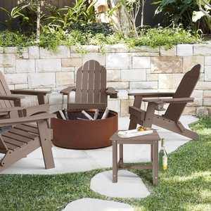 Modern One-Tier Square Outdoor Side <b>Table</b> – Patio <b>Table</b> for Pool, Porch, Backyard & Kitchen Use - Product Image 1