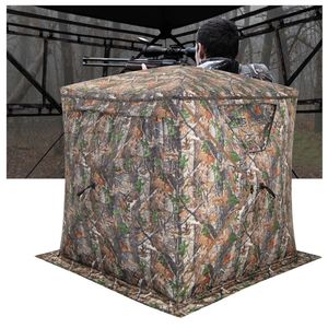 Tente de chasse escamotable avec toile occultante ignifuge imperméable UV50+ (150D) et structure en fibre de verre - Product Image 1