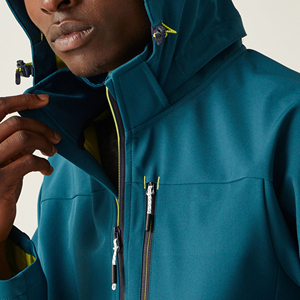 แจ็คเก็ตซอฟต์เชลล์รุ่นใหม่สำหรับผู้ชาย สวมใส่สบาย กันน้ำ ผลิตจากโพลีเอสเตอร์ 100% คุณภาพสูง ป้องกันลม - Product Image 4