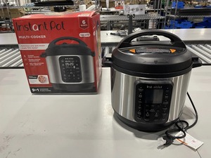 Cuisinière multifonctionnelle Instant Pot de 6 litres, cuiseur à pression, cuve intérieure en acier inoxydable, cuisinière intelligente 9 en 1 pour la cuisine à domicile - Product Image 1
