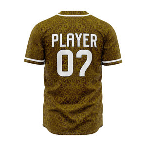 Custom Unisex <b>Baseball</b> Jersey Short Sleeve Full Button Closure Custom Front Logo Breathable Polyester All Seasons Regular Fit - Product Image 3