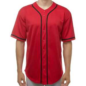Camiseta de Béisbol Sublimada con Botones Completos para Clubes Deportivos de EE. UU. y Europa, Diseño Personalizado, Ropa de Entrenamiento - Product Image 4