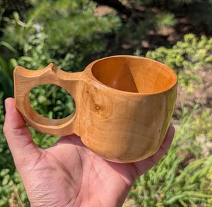 Taza de Senderismo Kuksa de Madera de Lujo para Exteriores, Estilo Moderno, Alta Calidad, Diseño Personalizado con Logotipo, Ligera, Ecológica, para Fiestas y Senderismo - Product Image 3
