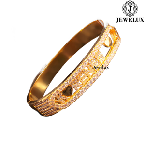 Wholesale Jewelux Elegant Gold Plated Moissanite Tennis <b>Bracelet</b> <b>Adjustable</b> 925 Sterling <b>Silver</b> Daily Wear Gift Best Price - Product Image 1