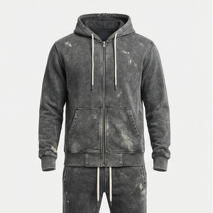 Men Acid Washed <b>Tracksuit</b> Breathable Comfortable Sports Wear Premium Gym Workout Athletic Custom Fit Jogger Suits Outfits - Product Image 1
