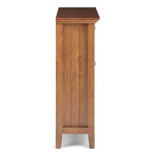 Armoire de rangement d'entrée Acadian en bois brun doré clair pour salon - Product Image 6