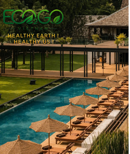 Tropical Resort Coir Parasol Outdoor Beach Thatched Umbrella Garden Patio Sunshade from Coconut Fiber - Product Image 2