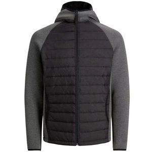 Men's Winter Varsity <b>Jacket</b> <b>Reversible</b> Eco-Friendly Quick Dry Lightweight Hooded Windproof Quilted Nylon/Polyester/Cotton Blend - Product Image 4
