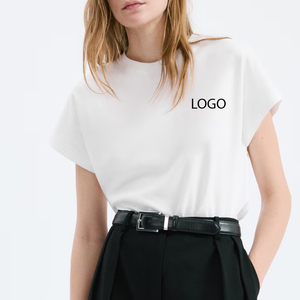 Oversized Design Women Tee Shirt Ladies Relaxed Fit Cotton T Shirt Soft Fabric Trendy And Stylish Design Crew Neck Short Sleeves - Product Image 1