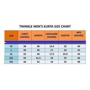 DISEÑADOR RAYON ALGODÓN MÁQUINA BORDADO TRABAJO HOMBRE KURTA PAYJAMA AZUL MARINO - Product Image 2