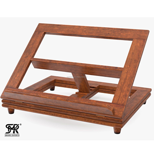 <b>Compact</b> Foldable Eco-Friendly Handmade Wooden Book Stand Adjustable Quran Rehal Reading Holder for Bible Cookbook Laptop <b>Desk</b> - Product Image 4