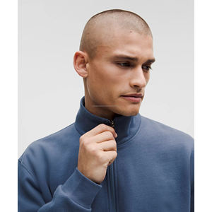 OEM état stable pull à demi-fermeture éclair pour hommes veste en jersey molletonné décontracté col montant manches longues sweat à capuche extérieur ODM - Product Image 2