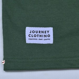 T-shirt vert à manches courtes pour homme de qualité supérieure, col rond, avec impression de lettres sur le devant, coupe classique, jersey en coton respirant - Product Image 6