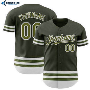 Vintage Style Baseball Jersey Custom Embroidery Logo Team Wear - Product Image 4