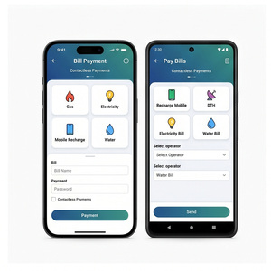 Application de paiement UPI Royalcraft – Transfert instantané, scan et paiement, paiements sécurisés et recharge de factures iOS/Android - Product Image 3