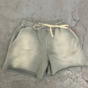 Meilleure Vente Short pour Homme Adulte à Cordon de Serrage, Délavé à l'Acide, Respirant, Sportif d'Été, avec Impression en Relief - Product Image 1