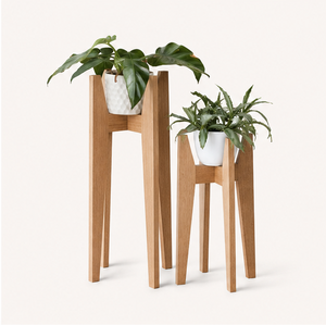 Handcrafted Solid Wood Plant Stand Modern Indoor Flower <b>Pot</b> <b>Holder</b> Style Planter Display Rack for Living Room and Office Decor - Product Image 2