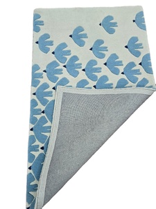 Alfombra Azul con Diseño de Pájaros, Alfombra Moderna Abstracta de Lana, Alfombra de Diseño en Color Marfil y Azul Cielo para Sala de Estar y Dormitorio - Product Image 6