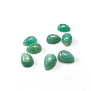 Amazonita Natural, Corte Pera, Cabujón Pulido, Gema Suelta para Fabricación de Joyas, Anillos, Colgantes, Proveedor de Gemas al por Mayor B2B - Product Image 4