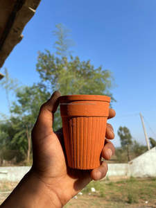 Taza de té de terracota desechable de 200 mL, tendencia de olor a tierra en la cultura del café indio para agua, Té Chai, eventos, uso en restaurantes - Product Image 4