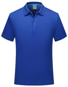 เสื้อโปโลแขนสั้นสีฟ้าอ่อนสำหรับผู้ชาย ทรงปกติ ผ้าฝ้าย 100% ระบายอากาศได้ดี สไตล์ลำลอง - Product Image 2