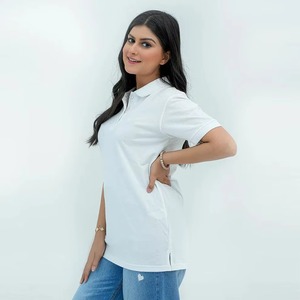 Camisetas Polo Casuales Transpirables de Diseño Personalizado de Alta Calidad al por Mayor para Mujer, Hechas en Pakistán - Product Image 2