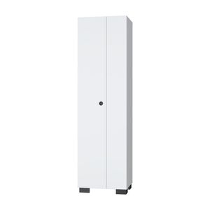 FM Furniture Aiken White <b>Tool</b> <b>Cabinet</b> Broom <b>Storage</b> Shelves and Hangers - Product Image 6