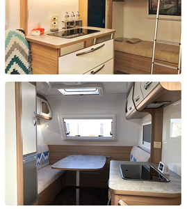 Off Road Tiny <b>Camping</b> RV Travel Trailer Compact Caravan Mini Camper Towable Unit with <b>Kitchen</b> Sleeping Space Adventure Use - Product Image 6