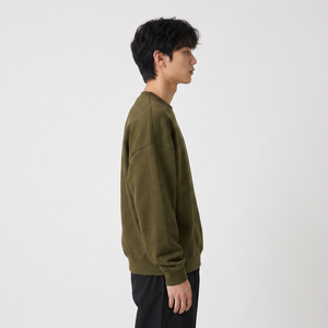 Sweat-shirt col rond personnalisé, épais et uni, avec impression et étiquette privée pour les marques américaines - Product Image 2