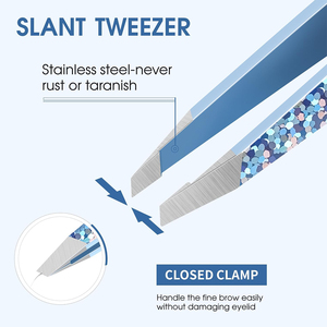 Pinzas de belleza para el cuidado y arreglado de cejas, pinzas profesionales para una experiencia de arreglado suave - Product Image 4