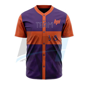 ชุดเบสบอลสีพื้นพร้อมโลโก้สั่งทำ ชุดเบสบอลขายส่ง ชุดกีฬาเบสบอล - Product Image 3