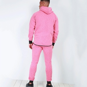 Ensemble de survêtement sportif pour homme adulte, coupe classique, 100% coton, uni, OEM - Product Image 4