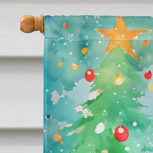 French Bulldog Christmas Large <b>Flag</b> Multicolor Polyester Yard Banner Artwork Porch Sleeve <b>Pole</b> Decorative Wall Hanging - Product Image 3