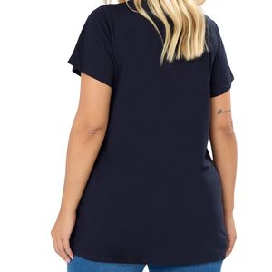 Camiseta de Algodón Oversize para Mujer, Corte Holgado Informal, Manga Corta, Básica, Lisa, Moda de Verano, Venta al Por Mayor, OEM, Logotipo Personalizado - Product Image 3