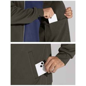 Chaqueta deportiva con cuello alto, diseño de última tendencia, tela ultrasuave, sostenible y resistente al viento para hombre. - Product Image 5