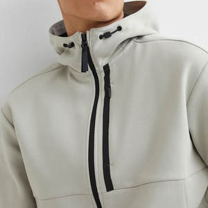 Sudadera con capucha de algodón importado con cremallera completa - Costuras duraderas y cremallera suave - Product Image 4