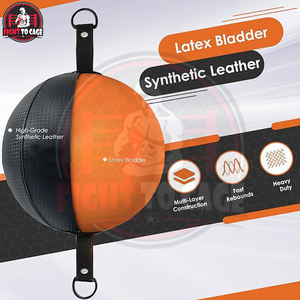 Sac de vitesse double extrémité personnalisé avec logo imprimé, fabriqué au Pakistan, pour l'entraînement de boxe et de MMA, en cuir PU véritable, modèle 2025 - Product Image 3