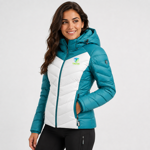 Veste matelassée pour femme de haute qualité avec logo personnalisé, style bulle, vente en gros OEM, respirante et confortable - Product Image 1