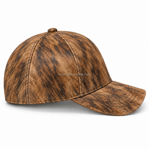 Casquettes en cuir de vachette à poils - Haute qualité, tailles personnalisées, unisexe, quatre saisons, service OEM avec tissu standard - Product Image 6