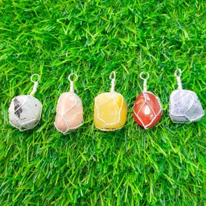 Prisme d'enroulement, cristal arc-en-ciel pendentifs fabricant lustre rose clair violet jaune vert Antique bleu Style d'imitation - Product Image 6