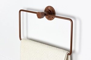Porte-serviettes mural en métal de forme carrée pour salle de bain, cuisine, zone de lavabo, organisateur hygiénique et peu encombrant - Product Image 3