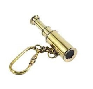 Llavero de Mosquetón con Telescopio de Latón Antiguo, Hecho a Mano, Estilo Vintage, Ligero, Regalo de Halloween para Amantes, Amigos y Familiares - Product Image 2