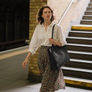 Sac fourre-tout en cuir véritable pour femme 2026, grande capacité, sac à bandoulière pour usage quotidien, sac fourre-tout en cuir tendance pour femme, personnalisable - Product Image 2