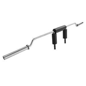 Barra per Squat in Acciaio da 20kg con Diametro di 28mm e Cuscinetti di Sicurezza per Spalle, Capacità 700 LBS - Product Image 1