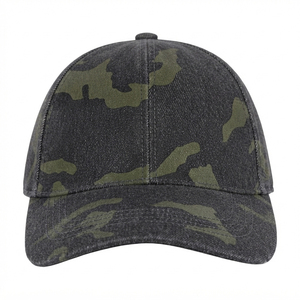 Custom Logo Camouflage Printed Baseball Cap Cotton Washed Dad Hat Adjustable Sports Cap Bulk Wholesale Fully Customizable - Product Image 5