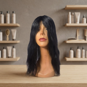 Long Natural Black Human Hair <b>Wig</b> Mono Base Premium Quality Remy Hair Indian Hair For Women - Product Image 2