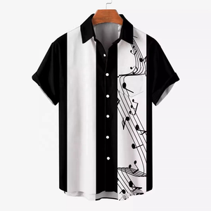 Chemise décontractée pour homme à imprimé floral hawaïen pour les loisirs d'été, les vacances et la plage - Product Image 1