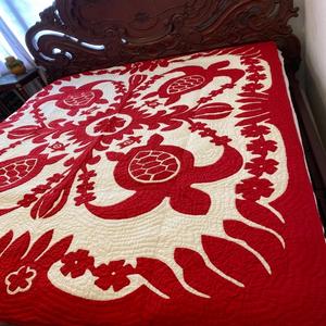 Couverture Kantha réversible de style indien, vintage, en coton, style hawaïen, fabrication artisanale indienne, vente en gros - Product Image 1