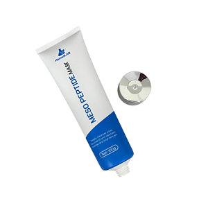 Tube cosmétique blanc en PE avec bouchon à clapet, emballage brillant imprimé pour crème, soins de la peau et soins pour bébés - Product Image 5